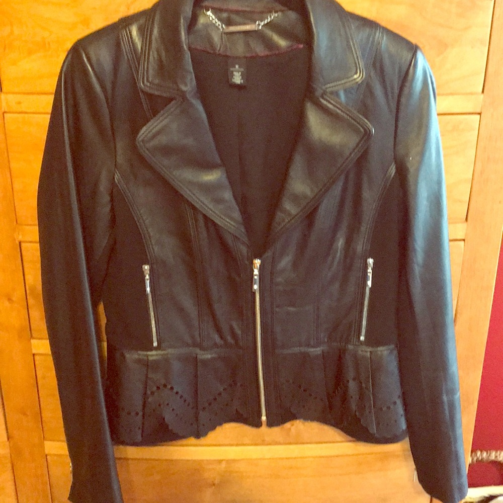 White House Black Market Leather Jacket